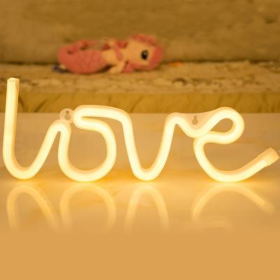 Neon Lamp Exquisite High Security Adorable Appearance Love Shape LED Neon Sign Light