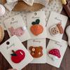 New Cute Cartoon Leather Children's Bb Clip Rabbit Girl Bangs Hair Clip Korean Version Girls Side Hair Clip Hair Accessory