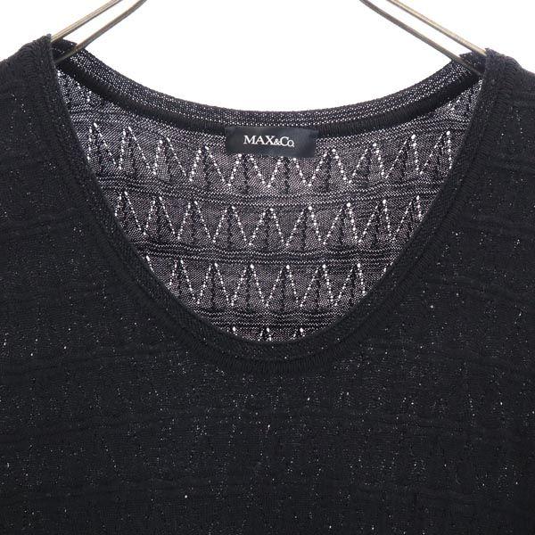 MAX&CO Long Sleeve Race Switching One Piece M Black Series Women Used