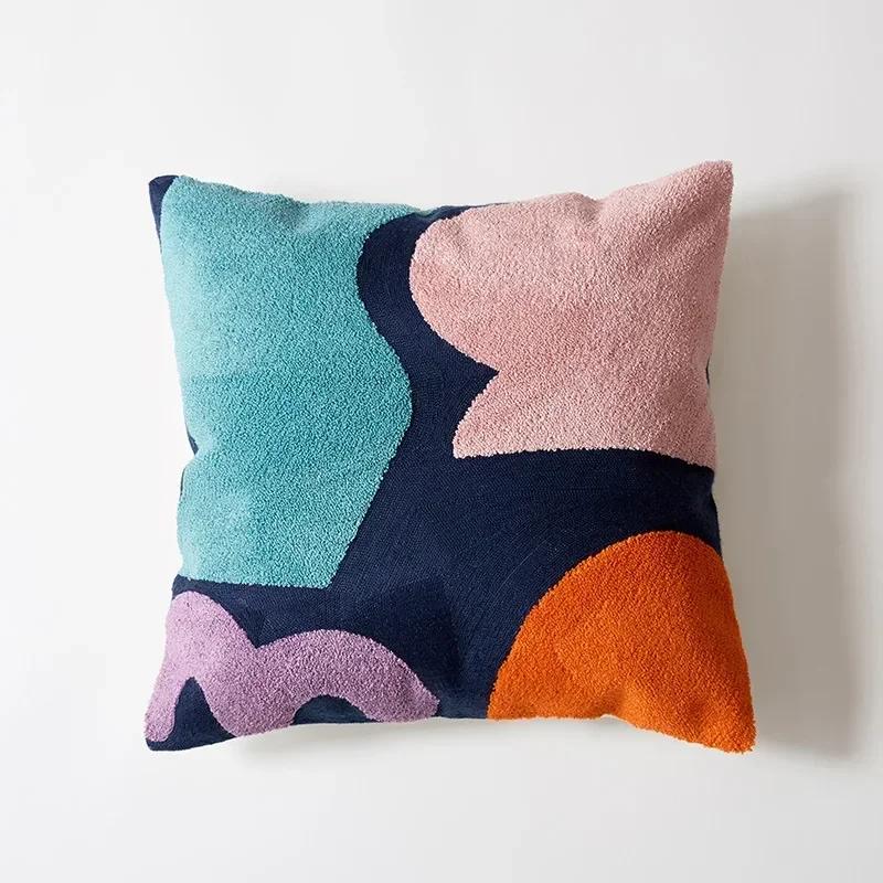 Kissenhülle 45x45cm Dekor Sofa Leinwand Stickerei Kissenbezüge Kissenbezug Kissen Dekor Zuhause Funda Cojines