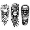 3pcs Temporary Tattoo Realistic Temporary Tattoos Serpent Eagle Deer Skull Skull For Thighs Adults Women