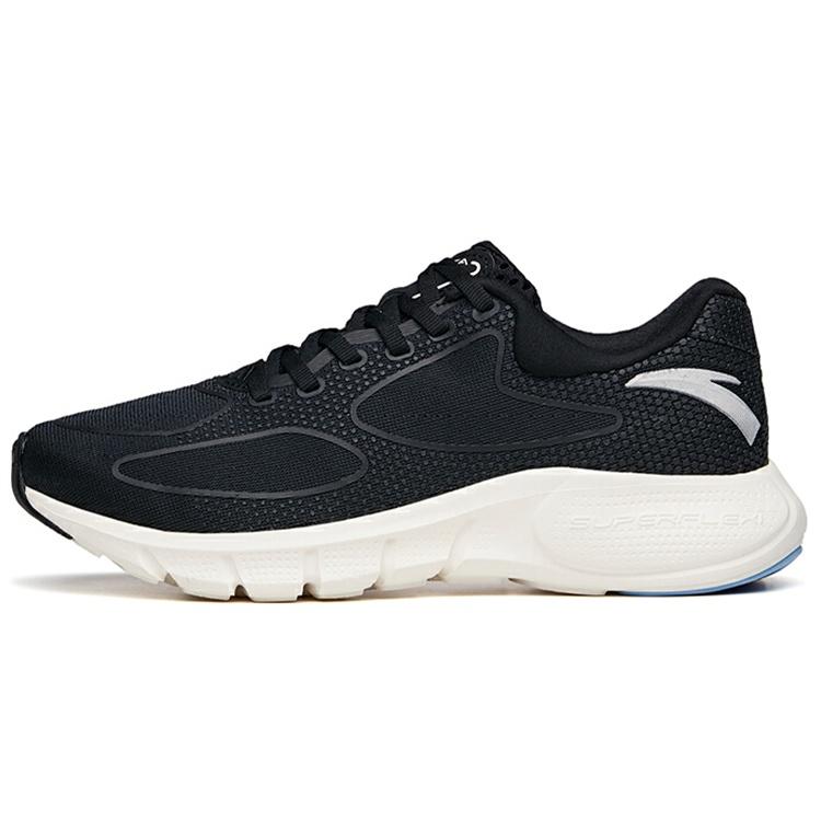 (WMNS) ANTA Running Series Sneakers  Black Silver White  Women s 122135555-2 EU 35.5