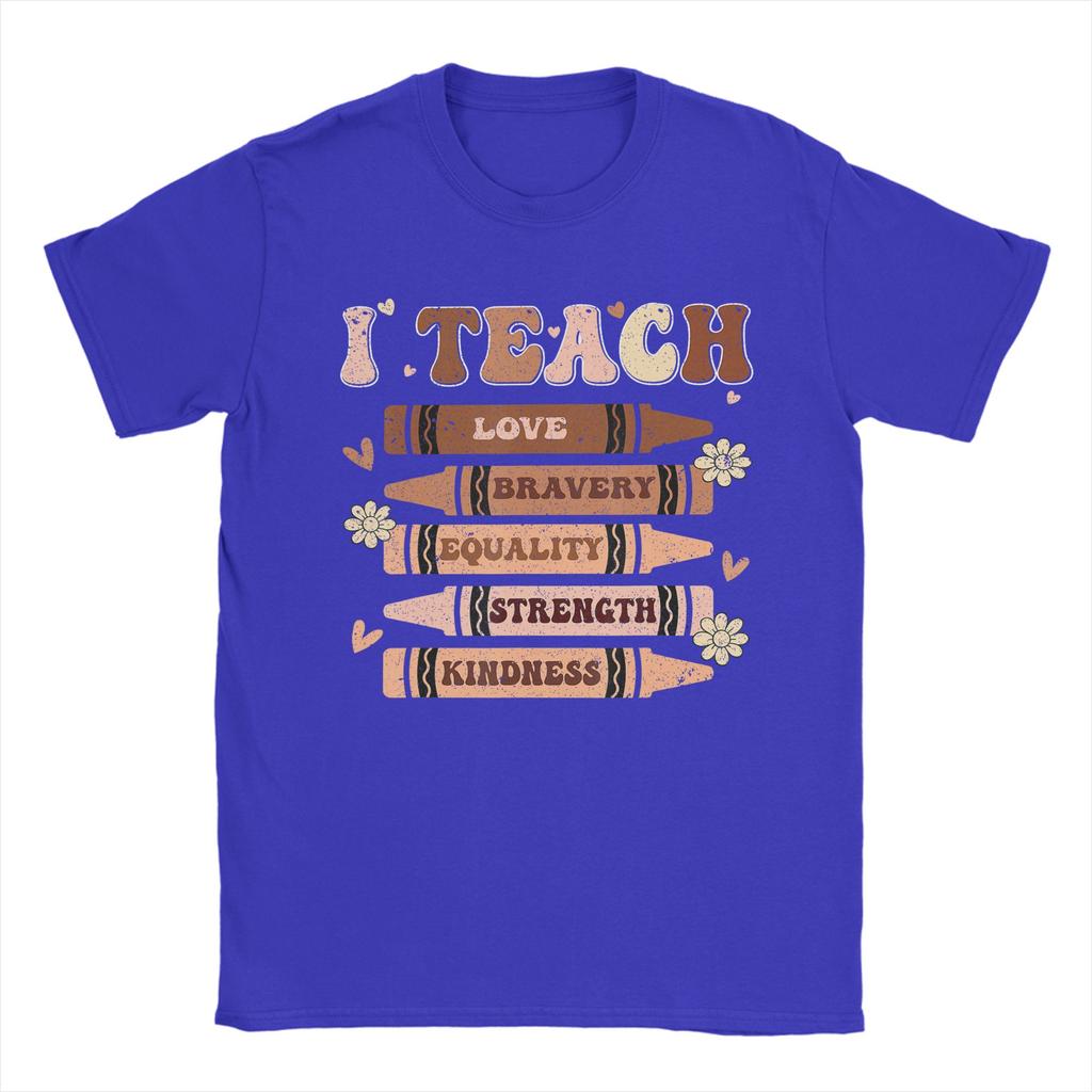 Unisex TShirt I Teach Black History Black History Month Teacher 100 Cotton Tee Shirt T Shirts Round Neck Clothing Party