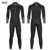 Men's 5/3mm Super Elastic Fleece-Lined Wetsuit, Cold-Proof One-Piece for Diving, Surfing, and Winter Swimming.