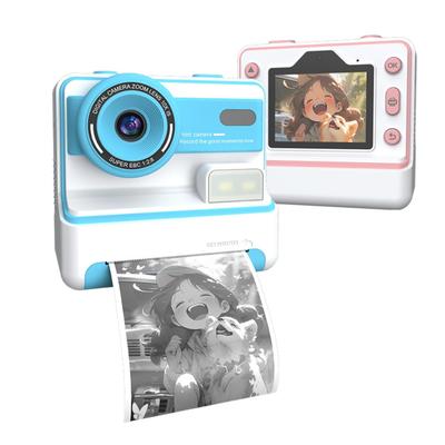 Kids Instant Print IPS Screen 1080P HD 48MP Photo Instant Camera for 16X Digital Zoom Kids Digital Camera Dual Toddler Christmas Gift Camera, 2.4-inch