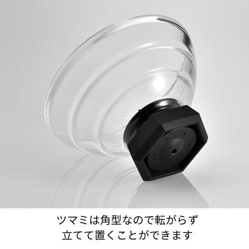 HARIO 2-3 cup rice pot with glass lid, visible inside, heat-resistant glass, ceramic, made in Japan GNR-200-B-W