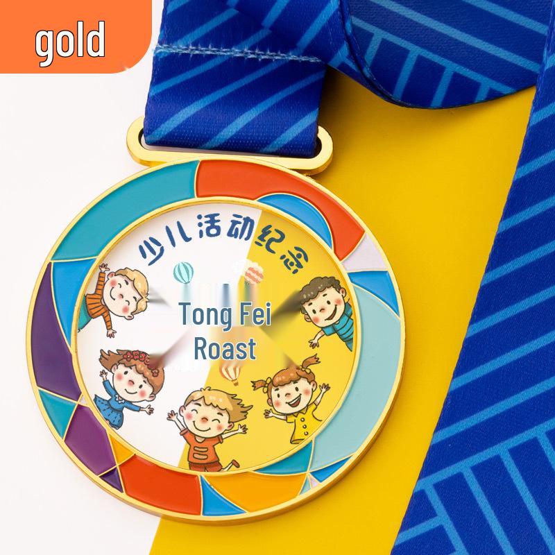 Children s Sports Meet Acrylic & Metal Award Medal for Schools & Kindergartens
