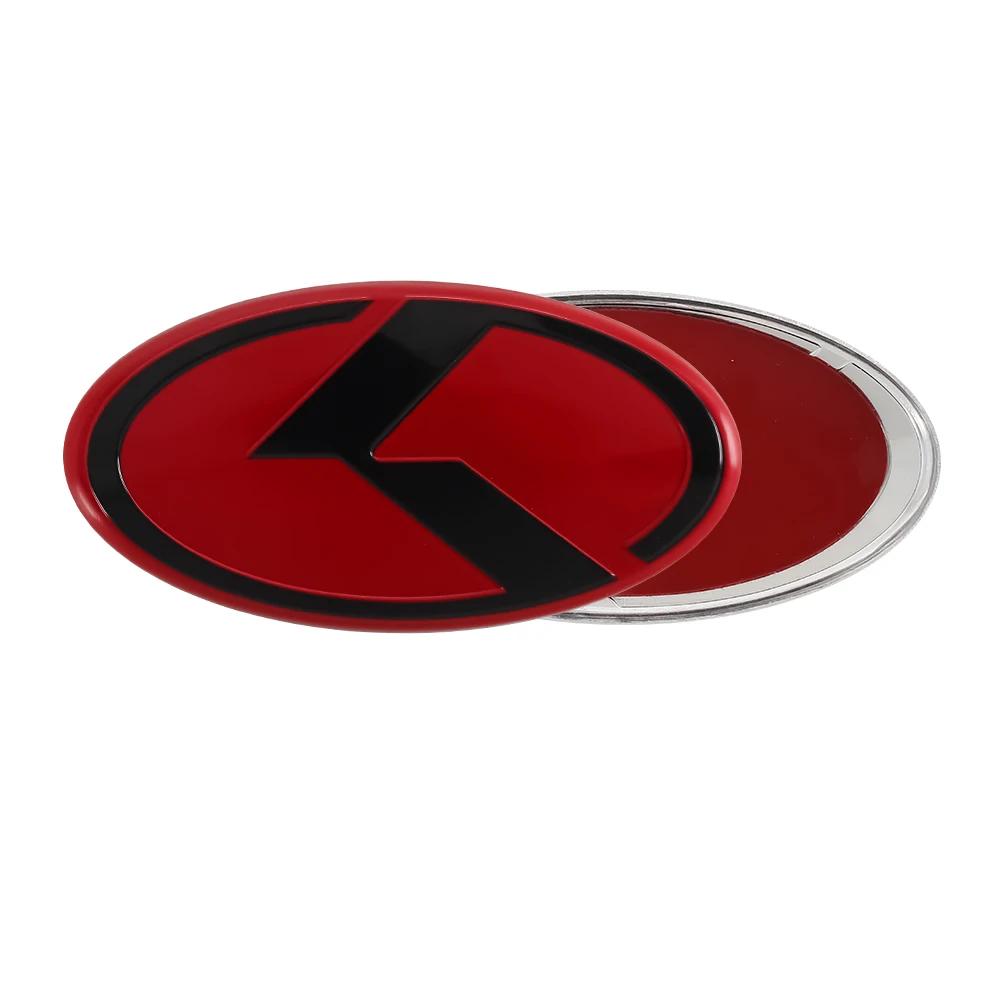 AHX1 61MM 3D Aluminum Auto Steering Wheel Center Emblem Sticker For KIA Sportage Ceed Sorento Cerato Optima GT STINGER Rio Soul Sonic