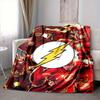 1pc Flash superhero Flannel Throw Blanket Soft, Warm & Cozy for Couch, Bed, Office, and Travel Versatile All Season Gift, Christmas present