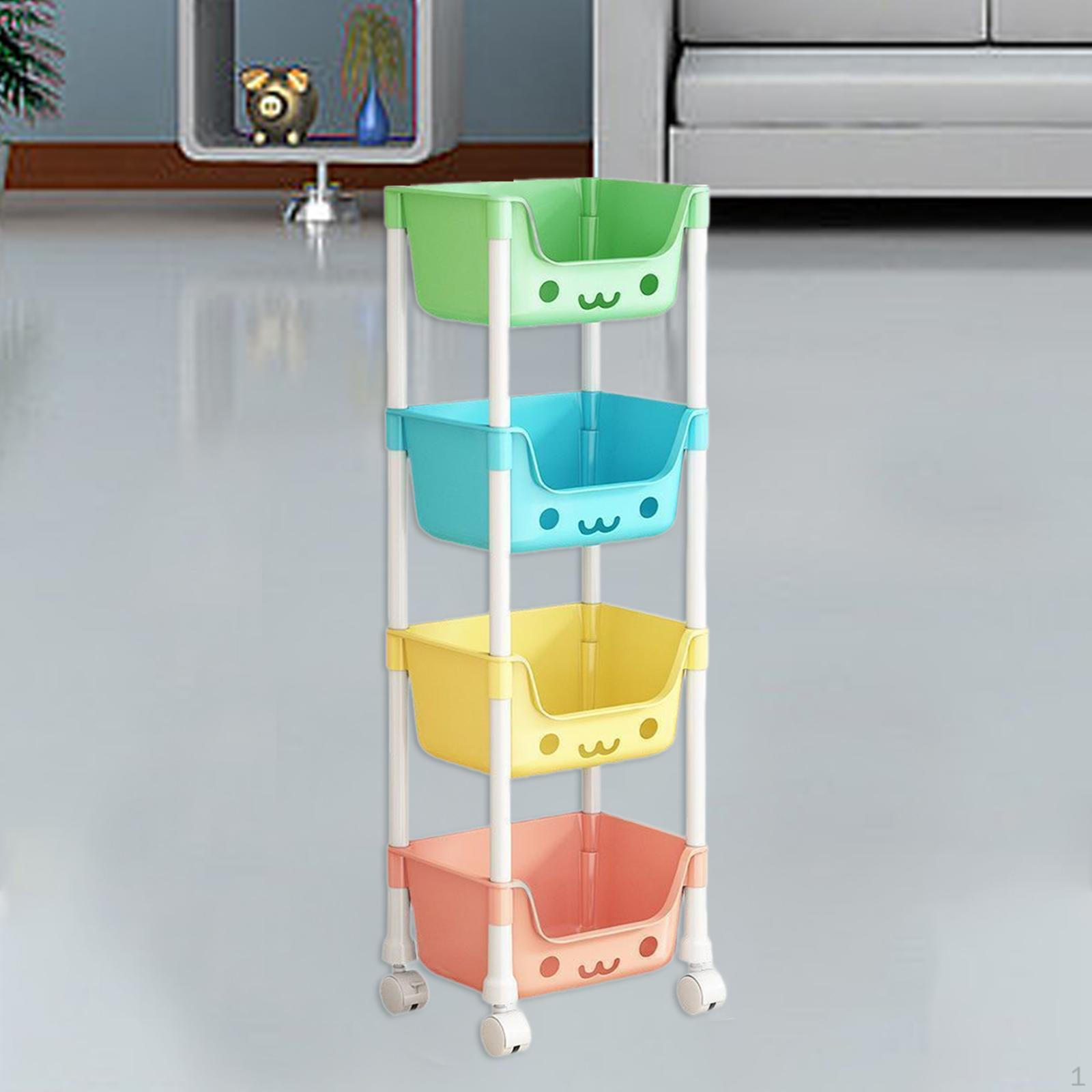 

4-х уровневая тележка на колесах для домашнего использования, для хранения предметов искусства и ремесла Style A