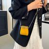 Retro Square Women Coin Purses Genuine Leather Hasp Small Wallet with Chain Key Lipstick Card Holder Female Clutch Shoulder Bag