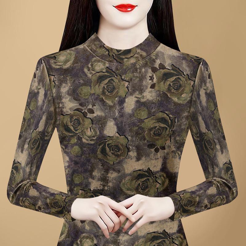 

Зимняя новая корейская версия, облегающая футболка с длинными рукавами, топ, большой размер, флисовый утолщенный пуловер, нижняя часть рубашки 5XL