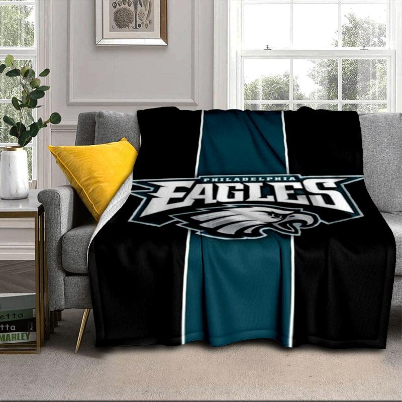 Philadelphia Eagles Portable Blanket/Soft Blanket Bedding Blanket Suitable for Travel Camping Living Rooms Offices Sofas Fan Gifts