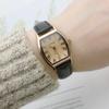 Retro Braune Damen Armbanduhren Qualitäten Kleine Damenuhren Vintage Lederarmband Uhr Modemarke Weiblich Kostenloser Versand