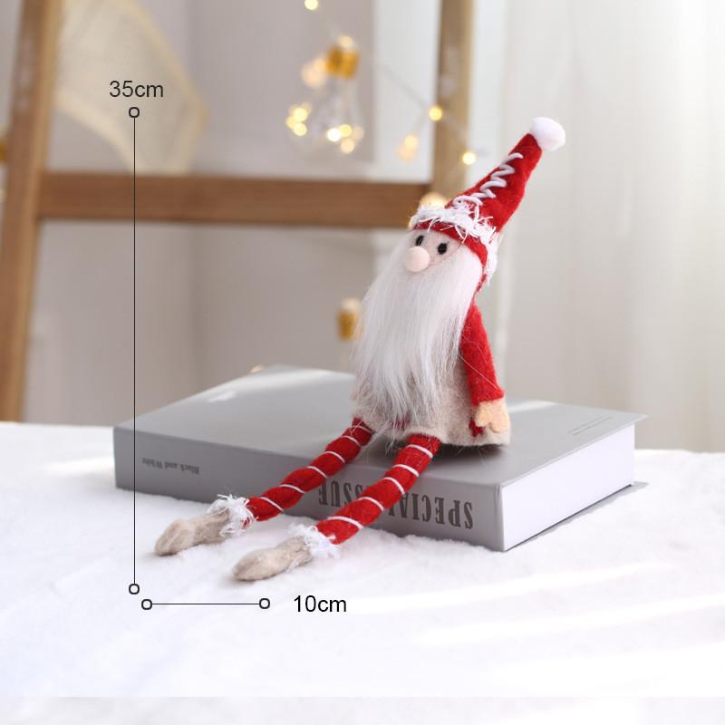 Kerstman Beeldje Met Modern Ontwerp Voor Feestelijke Decoratie