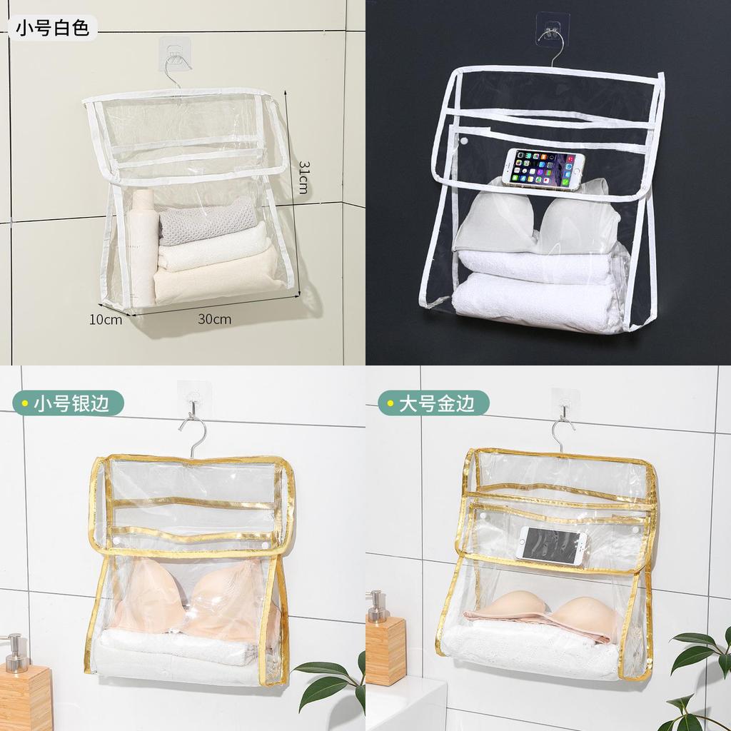 Waterproof Bathroom Storage Bag With Pvc Material For Organizing Innerwear And Toiletries