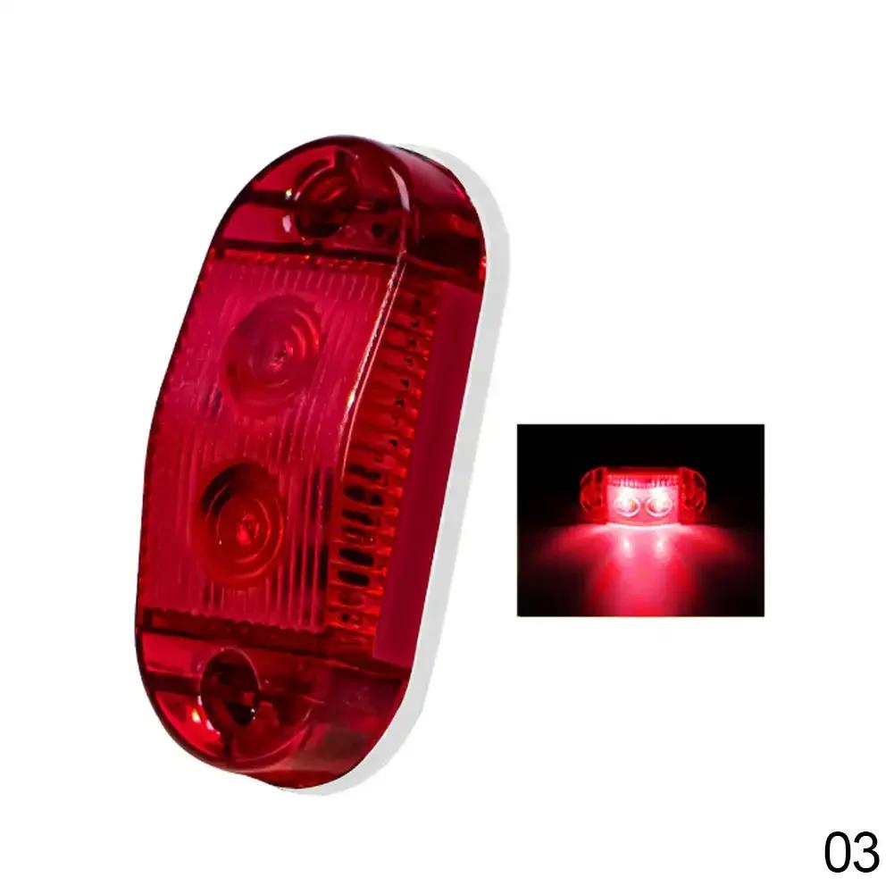 Car Truck Led Side Marker Lights External Square Lights Warning Tail Light Auto Trailer Truck Lorry Clearance Lamps 12-36V