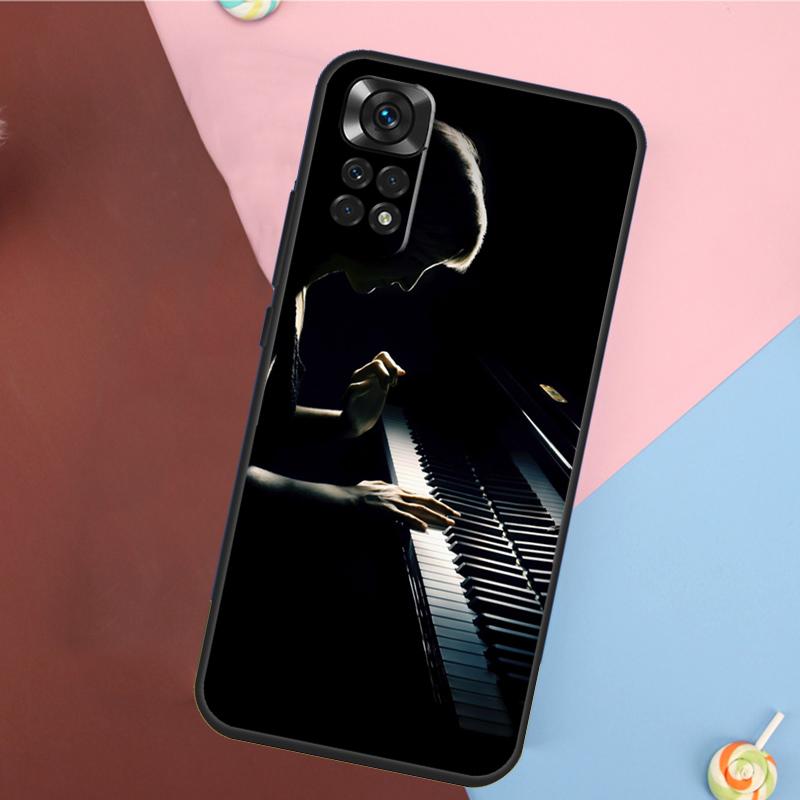Piano Keys Keyboard design Cover For Xiaomi Redmi Note 13 14 Pro 12 11 9 10 9S 10S 11S 12S Redmi 14C 10C 12C 13C Case
