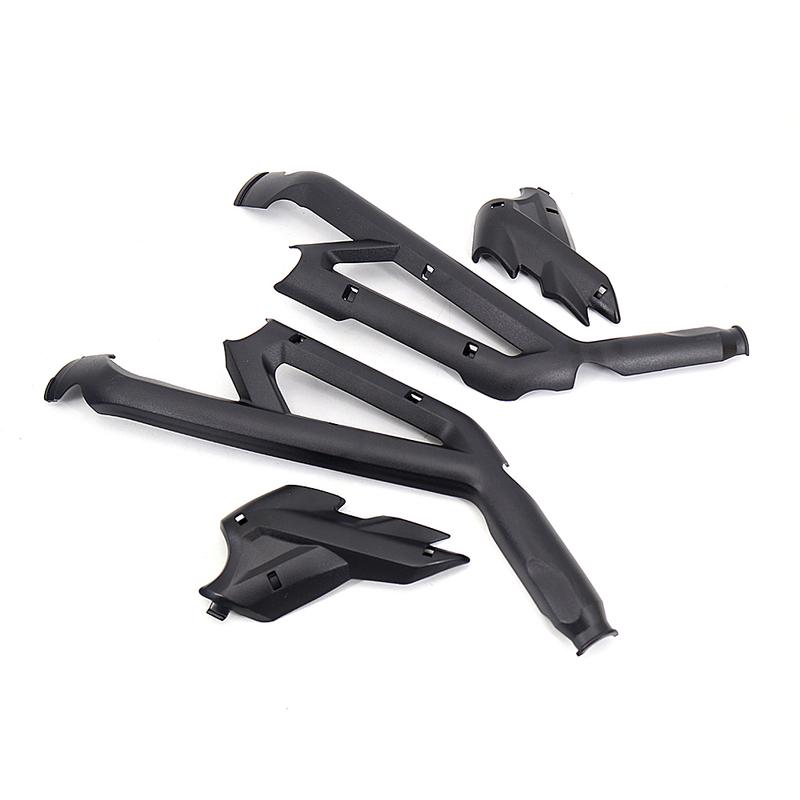 A set Black Plastic Motorcycle Frame Guard Protector Frame Cover Guard Parts For Tiger 800 XC XCX XCA XR XRX XRT