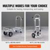 Aluminum Hand Truck, 2 in 1, 800 lbs Load Capacity, Heavy Duty Industrial Convertible Folding Hand Truck and Dolly, Utility Cart Converts from Hand