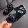 Sommer Mode Mädchen Sandalen Gladiator Pailletten Weiche kinder Strand Schuhe Kinder Elegante Sandalen Prinzessin Schuhe Casual Turnschuhe