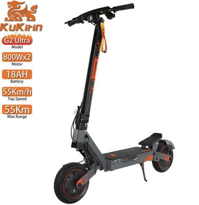 KuKirin G2 Ultra Cyberpunk Style Electric Scooter 800W*2 Dual Motor Adult Top Speed 55Km/h 48V18AH Range 55KM Load 120Kg E-Scooter