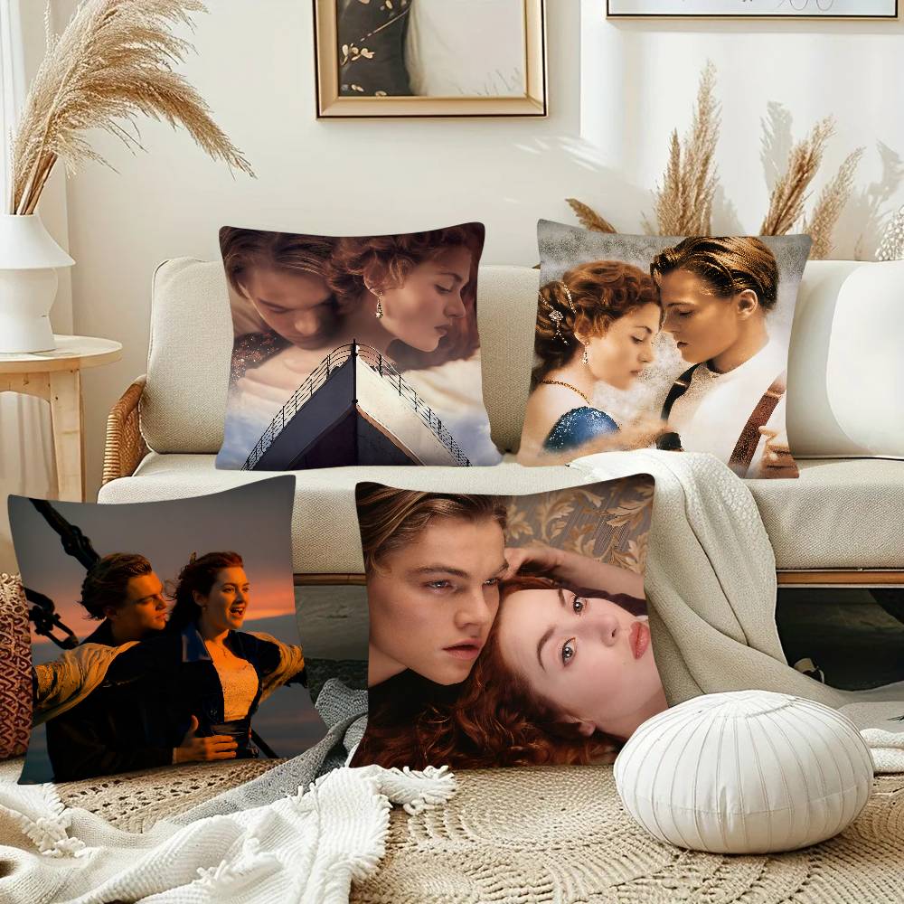 Movie Titanic Pillow Case Fashion Square Pillowcase Bedroom Sofa Room Ins Decoration Leisure