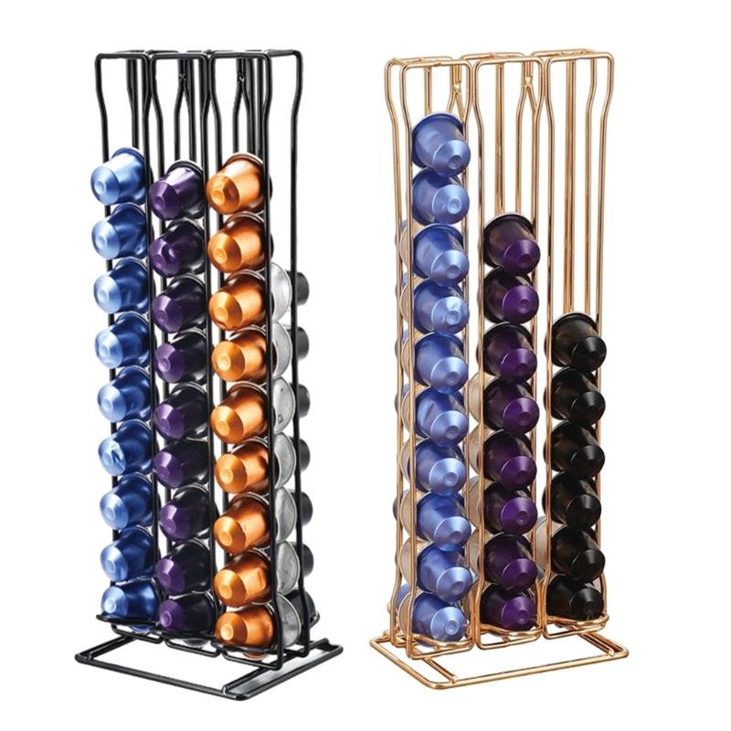 Versatile Coffee Storage Rack Portable Storage Organizer Rotatable Display Stand