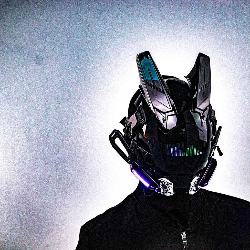 Punk Helmet Sci-Fi Gothic Mask for Cosplay Halloween Party Adults | Halloween Mask, Futuristic Mask, Tech Style Sci-Fi Helmet