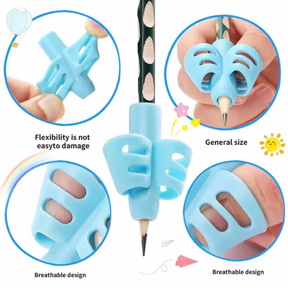 Pencil Grip Writing Corrector 3 Fingers Posture Correction Tool Trainer Children Pen Writing Grip Holders for Children Gifts