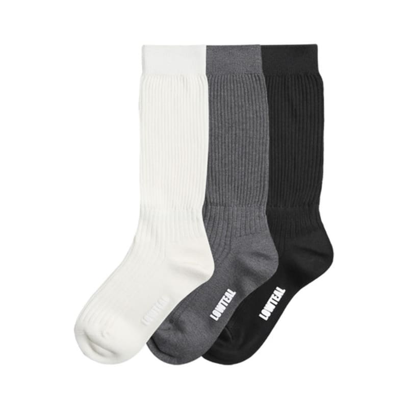 LOWTEAL WOLLSEIDE-MISCHSOCKEN(3FARBIG)