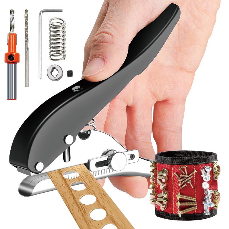 Handheld Punch Tool: New Edge Flat Bevel Woodworking Pliers with Durable Metal Handle