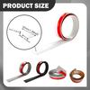 2M Flooring Seam Strip Laminate Strip 3.5cm Wide Waterproof Cuttable for Door Threshold Uneven Surface Joining Gap Kitchens