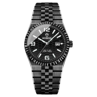 Men's Stainless Steel Watch with Calendar, 3ATM Water Resistance, Luminous Analog Display, Simple and Stylish Quartz Watch - A Perfect Gift for