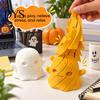 Cute Ghost Figurine 3D Printed Fidget Toy, Flexible Slippery Sensory Toy for Kids Adults, Tactile Play Stress Relief Halloween Desk Decoration