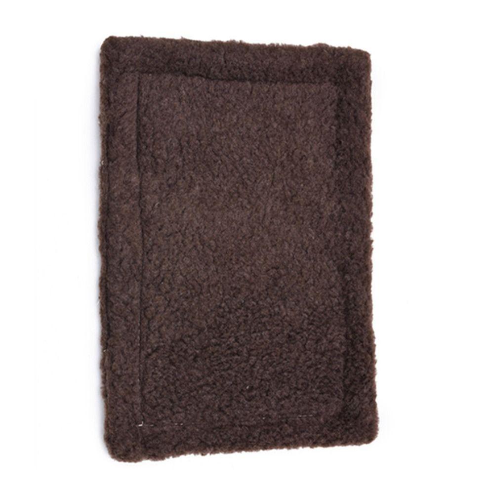 Double-sided Small Pet Warm Mat Plush Hamster Small Mat Guinea Pig Nest Mat Easy to Carry Rectangular Rabbit Bed Cushion Mat