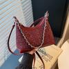 PU Solid Color Sewing Bost Autumn New Versatile 2026  Bags for Women CHAINS Large Capacity Commuting Crossbody Bags