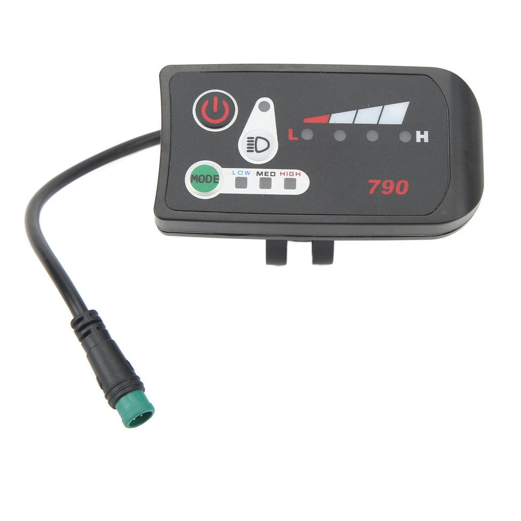 LED-Power-Display-Panel für Elektrofahrrad, Modifikations-Display-Meter mit wasserdichtem 5-Pin-Stecker für 22,2 mm