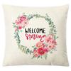 Pillow Nordic Linen Pillow Cover Spring Living Room Sofa Cushion Lumbar Cushion
