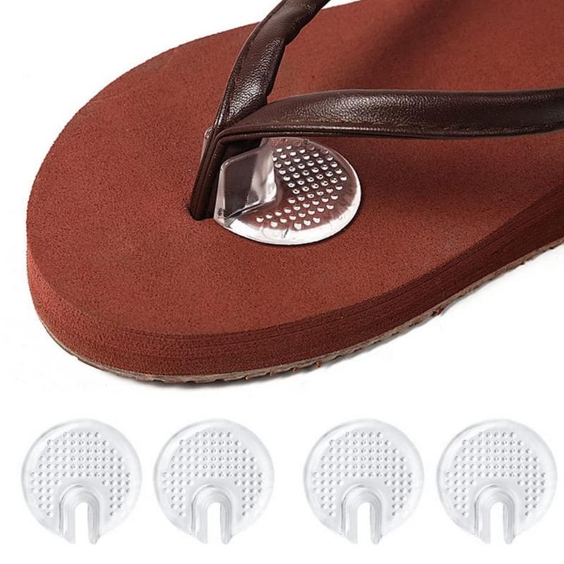 5 Pairs Nonslip Toe Protectors For Thong Sandals Soft PU Gels Cushion Pads For Women Men Flip Flop Toe Guards Insert