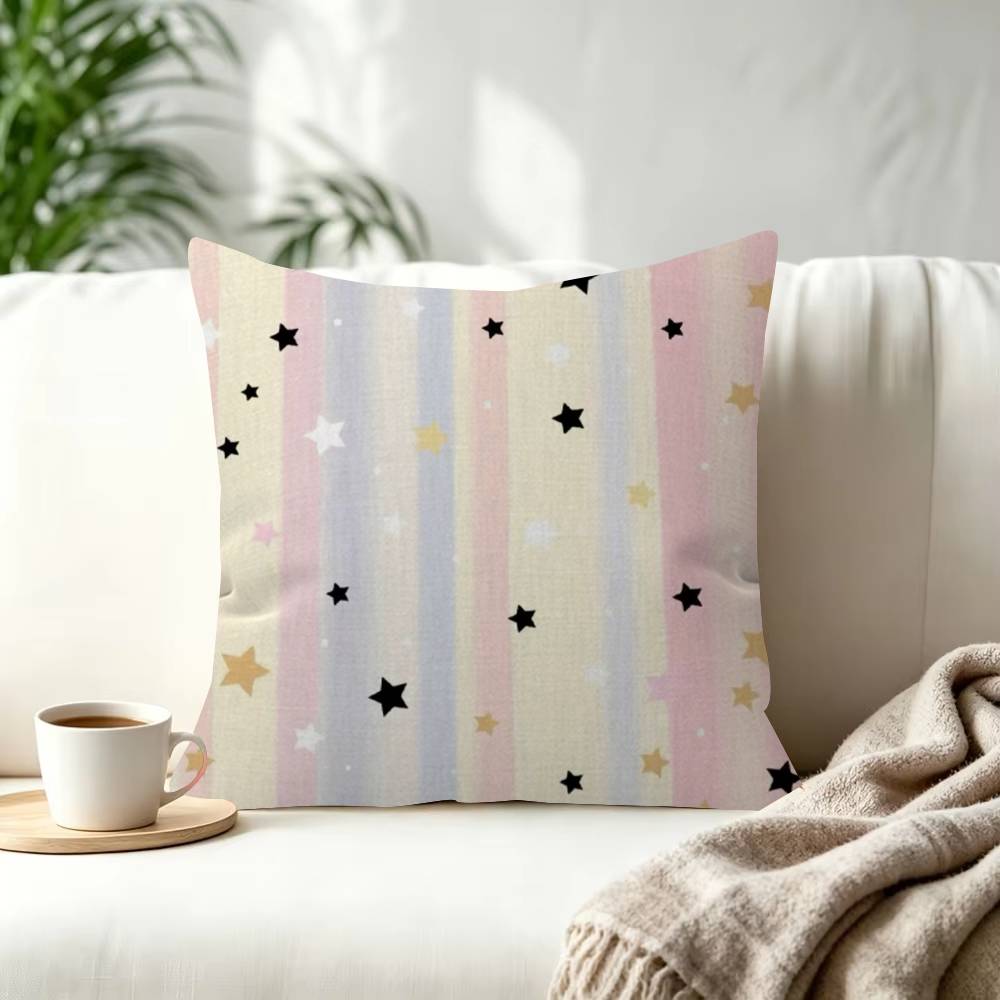 Light Pink Paneling beauty Decorative Polyester Throw Pillow Cover Square Suitable for Home Office Coffee Shop Decor