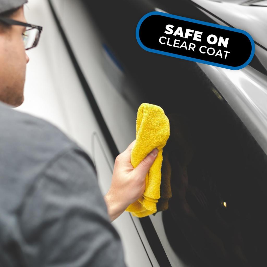 The Rag Company Edgeless 365 Towels, 40x40cm, Pack of 10, Car Wash, Detailing, Multi-Purpose, Gold