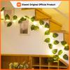 2M-10M Bloemen Groene Bladeren Slingerverlichting Kunstmatige Klimop Slang Feeënlamp Bruiloft Feest Decoratie Kerst Huis Kamer Muur Plant