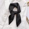 2024 Luxury Animals Floral Print 70cm Cotton Velvet Square Scarf for Women Soft Neckerchief Lady Hijab Neck Tie Hair Headbands