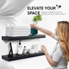 Invisible Brackets Floating Shelves Durable Display Stands Plant Rack  Bedroom Decoration
