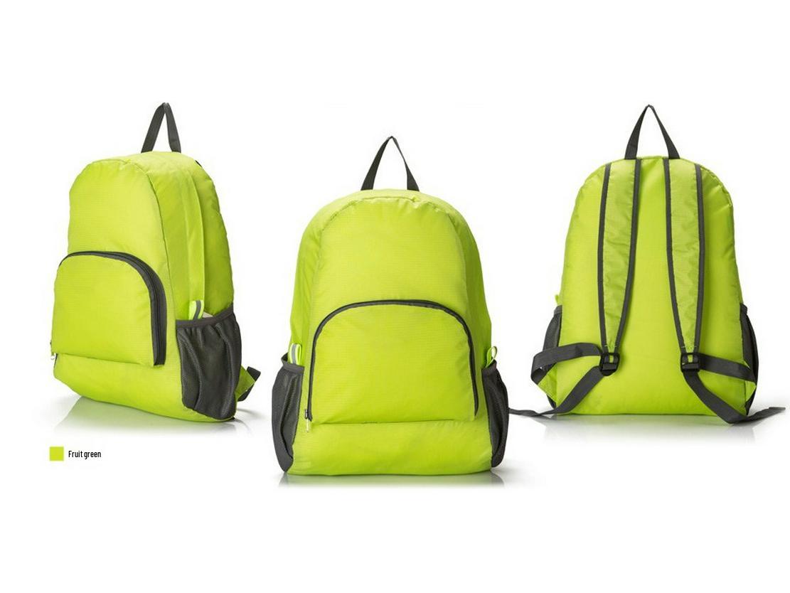 

Ultra-Light Waterproof Foldable Mountaineering Backpack for Men & Women - Slim Design for Summer Travel 16L зелений