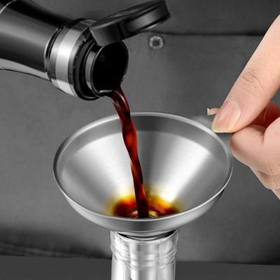 Edelstahl Küchen Trichter Set Lebensmittelqualität Pulver Transfer Trichter zum Abfüllen von Flaschen Kochöl Gießwerkzeug für Gewürze Salz Kräuter