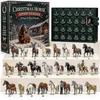 Christmas Horse Advent Calendar 2026, 24 Days of Horse Friends Holiday Memories, 3D Horse Ornaments, Christmas Countdown Gift for Horse Lovers Familie