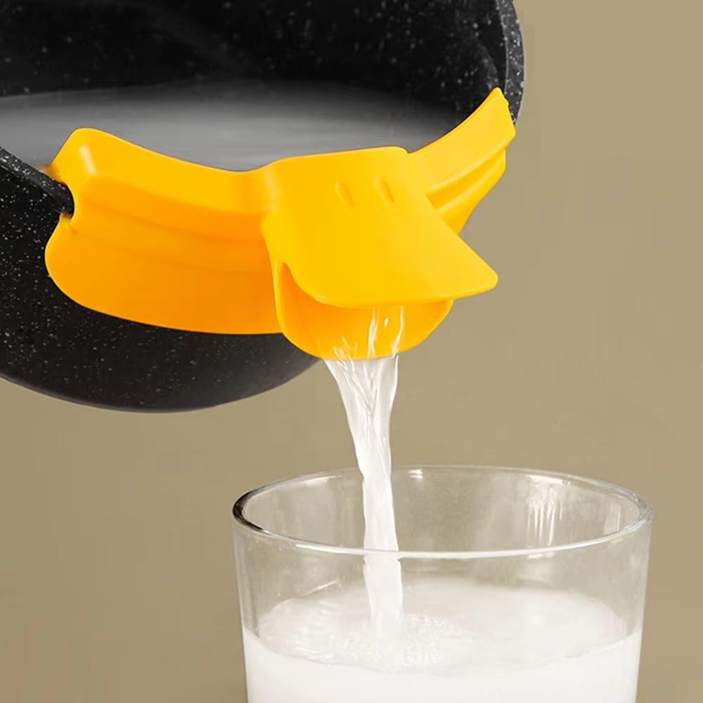 Soup Diversion Anti-spill Duckbill Drain Pour Soup Liquid Funnel Liquid Deflector Funnel  Pot