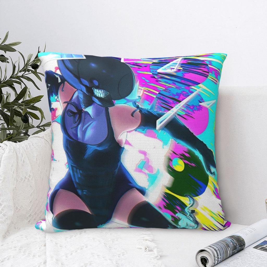 Chainsaw Man Reze Pillowcase Polyester Cushion Cover Decoration Anime Pillow Case Cover Seater 40X40Cm